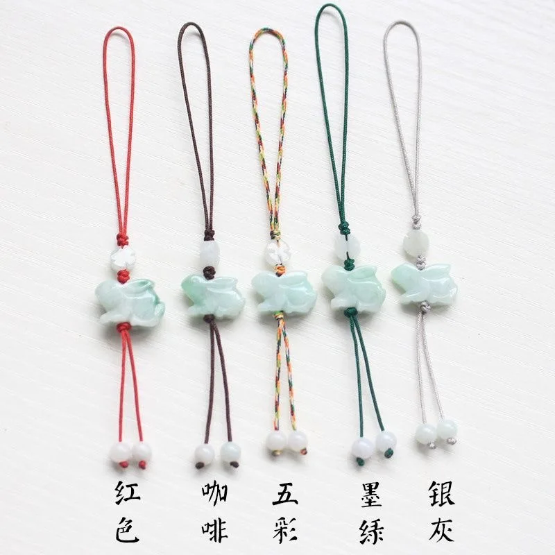 Men'S Accessories Chain - Customization Natural Emerald Chinese Rabbit DIY