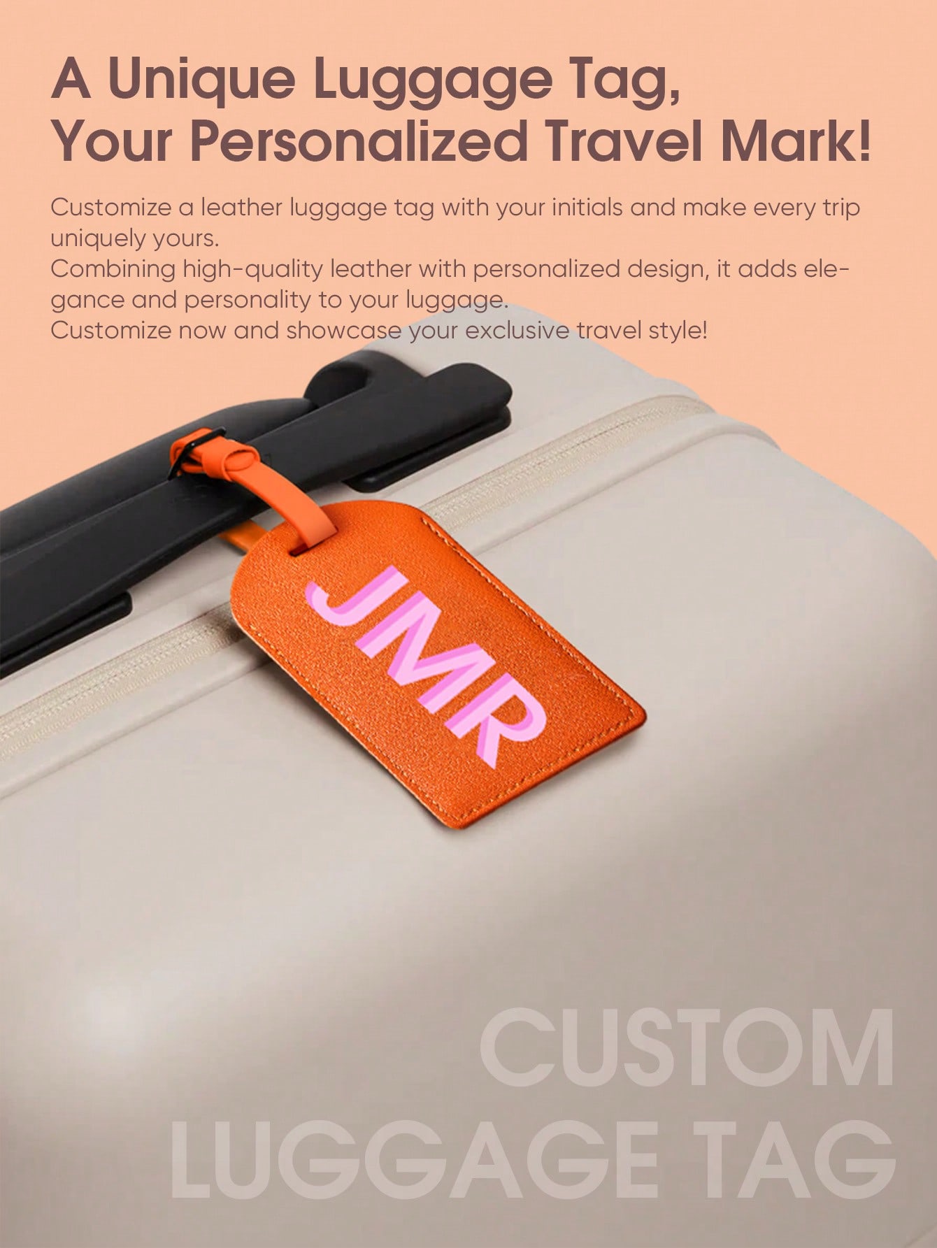 Personalized Initial Luggage T - Men Accessories For Travel ulasan dan harga