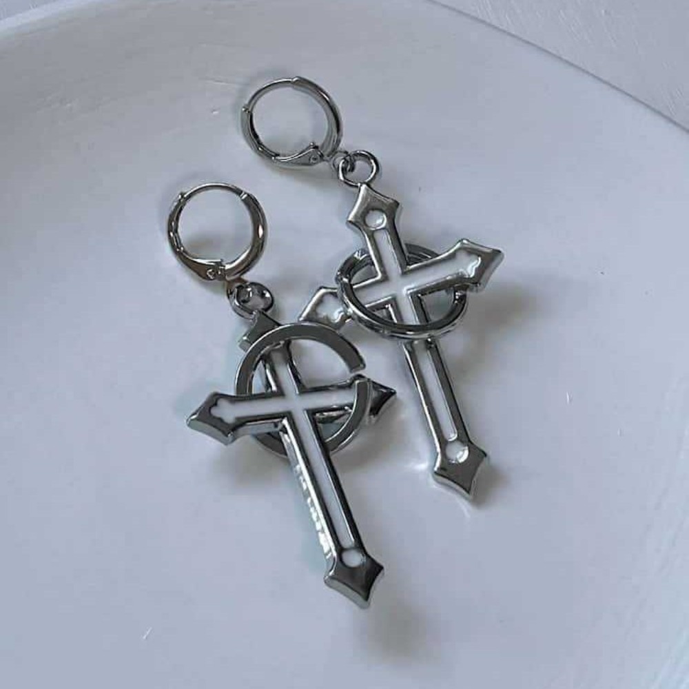 Rock Gothic Sliver Color Circu - Men Accessories Aesthetic ulasan dan harga