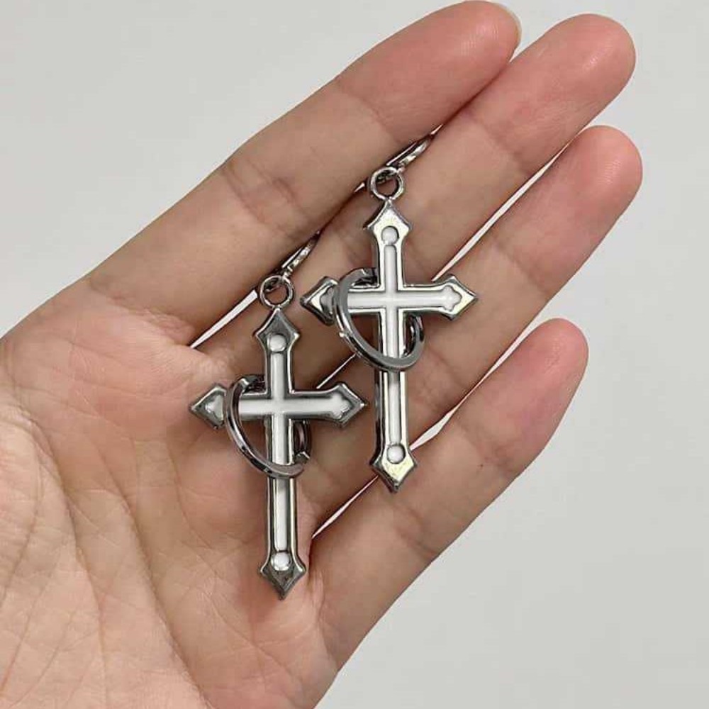 Rock Gothic Sliver Color Circu - Men Accessories Aesthetic ulasan dan harga