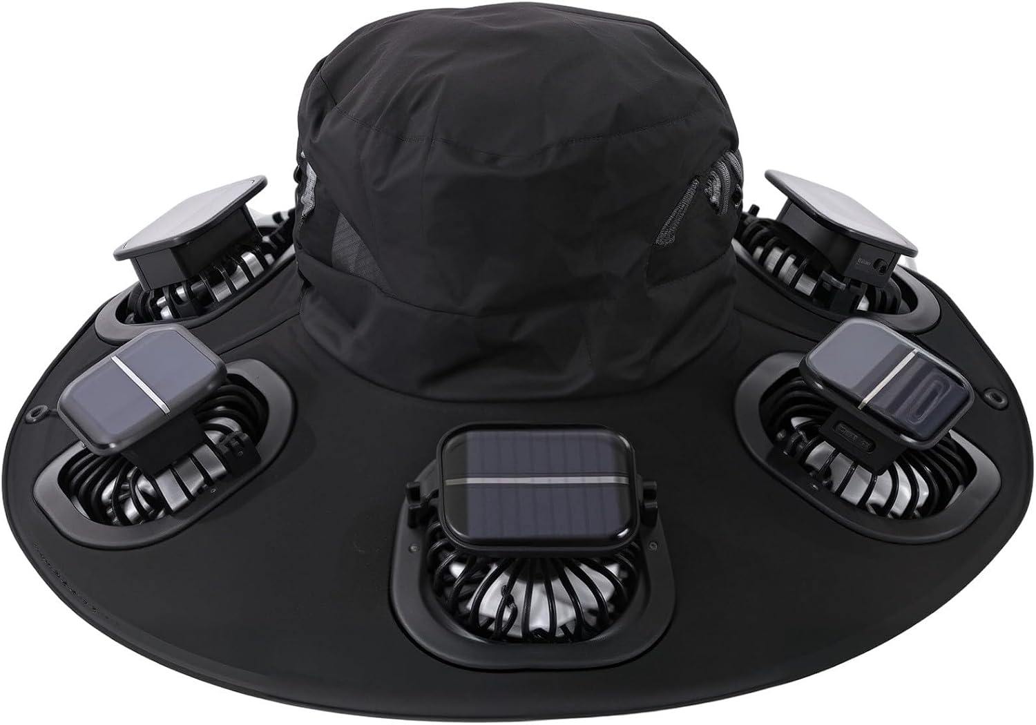 Hot 6 Fans Solar Fan Hat Breat - Men Accessories H&M ulasan dan harga