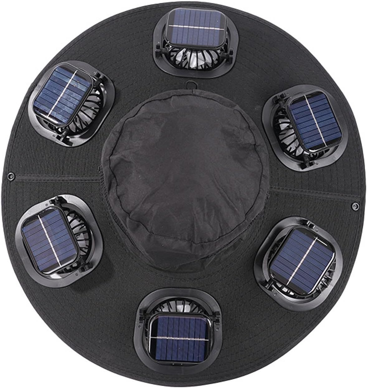 Hot 6 Fans Solar Fan Hat Breat - Men Accessories H&M ulasan dan harga
