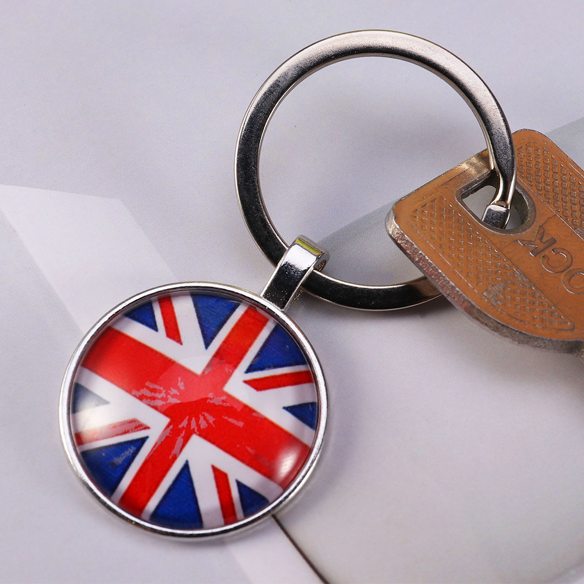 Flag Keychain Men Rings London - Men'S Accessories London ulasan dan harga