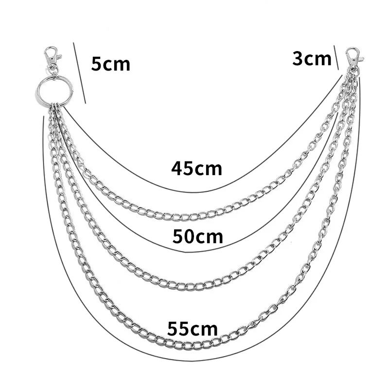 Layer Metal Belt Chain Punk Ho - Men'S Accessories Chain ulasan dan harga