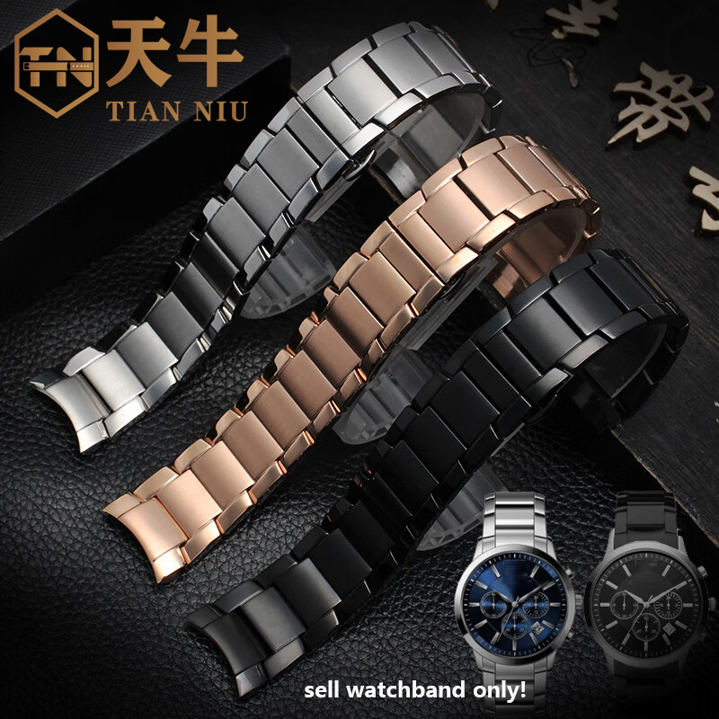 22mm Bracelet For Armani AR244 - Men'S Accessories Armani ulasan dan harga