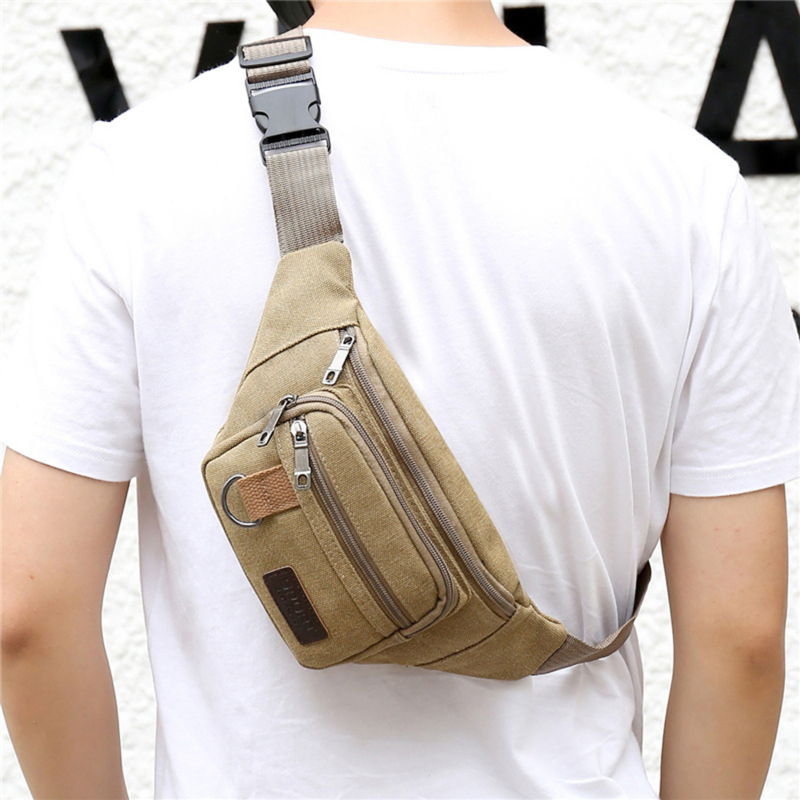 Chest Bag Canvas Waist Bag Wom - Men Accessories For Travel ulasan dan harga