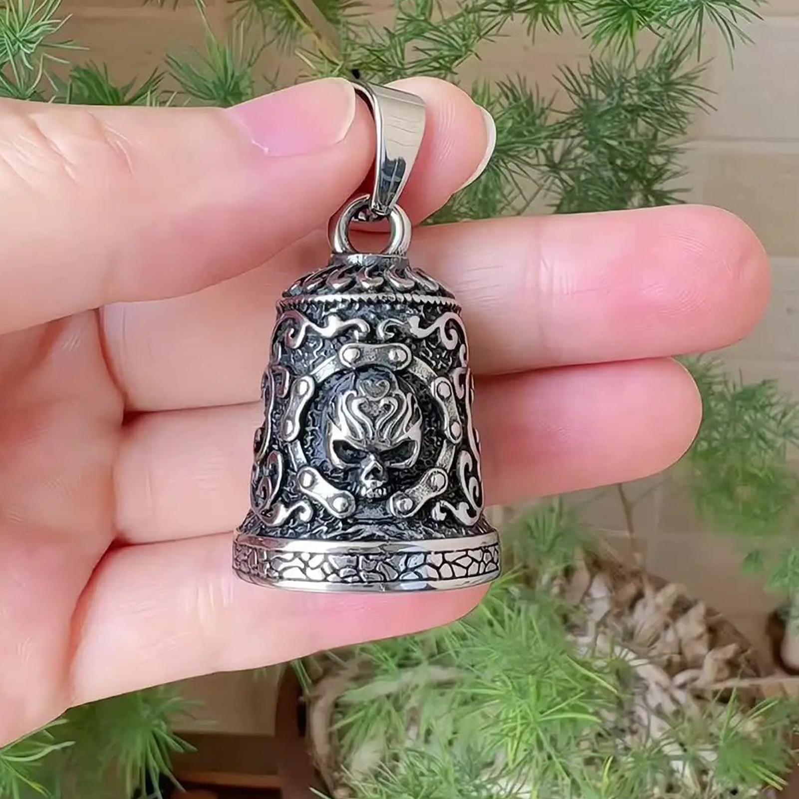 Skull Bell Charm Motorcycle Be - Men'S Accessories Chain ulasan dan harga