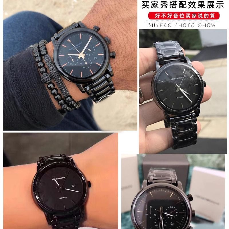 For Armani Watch Ceramic Watch - Men'S Accessories Armani ulasan dan harga