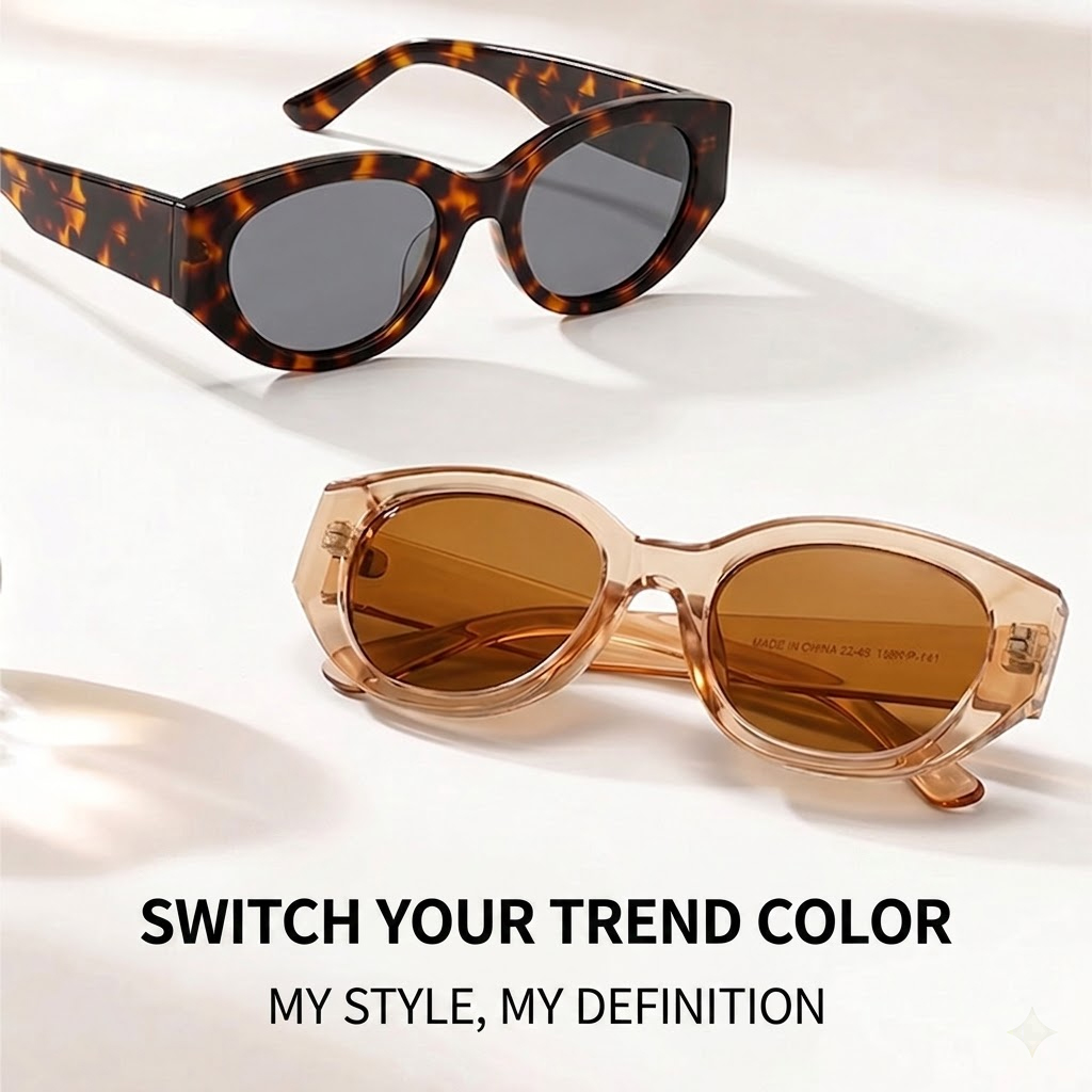 Women Men Classic Cat-Eye Pola - Men Accessories For Travel ulasan dan harga