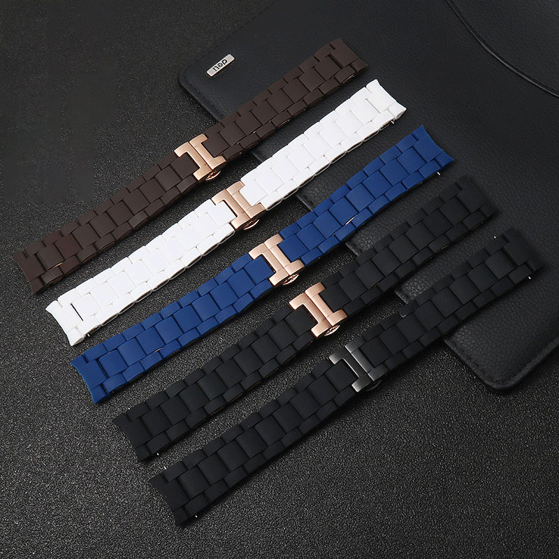 Rubber clad steel Watchband Fo - Men'S Accessories Armani ulasan dan harga