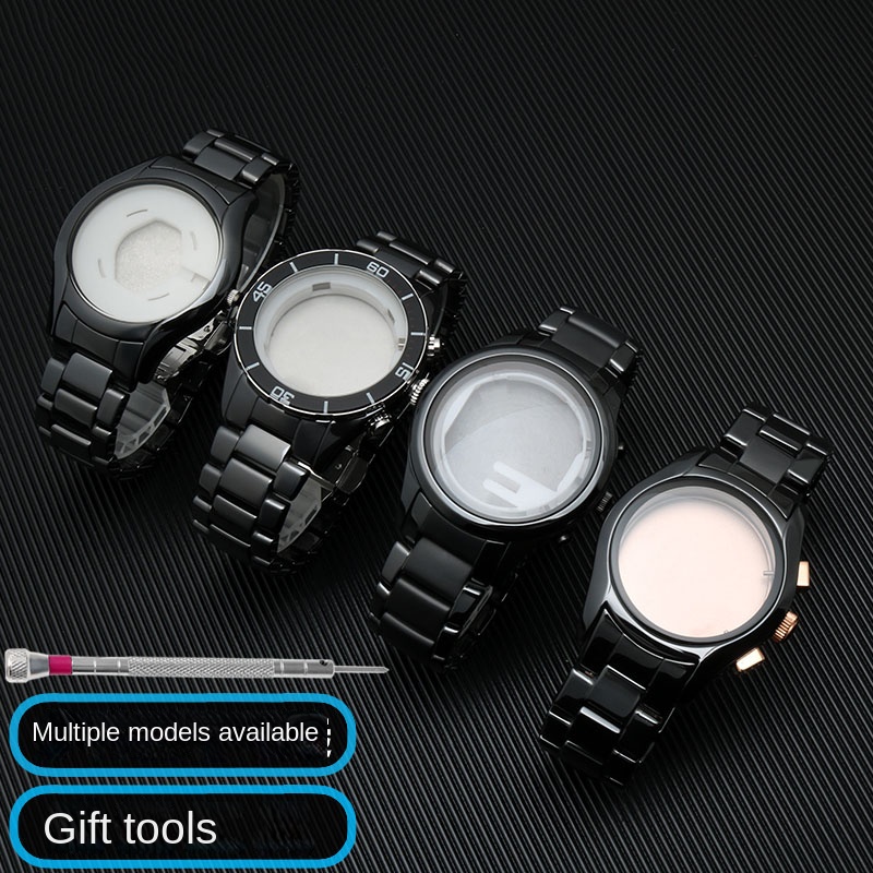 Black Ceramic Strap and Case S - Men'S Accessories Armani ulasan dan harga