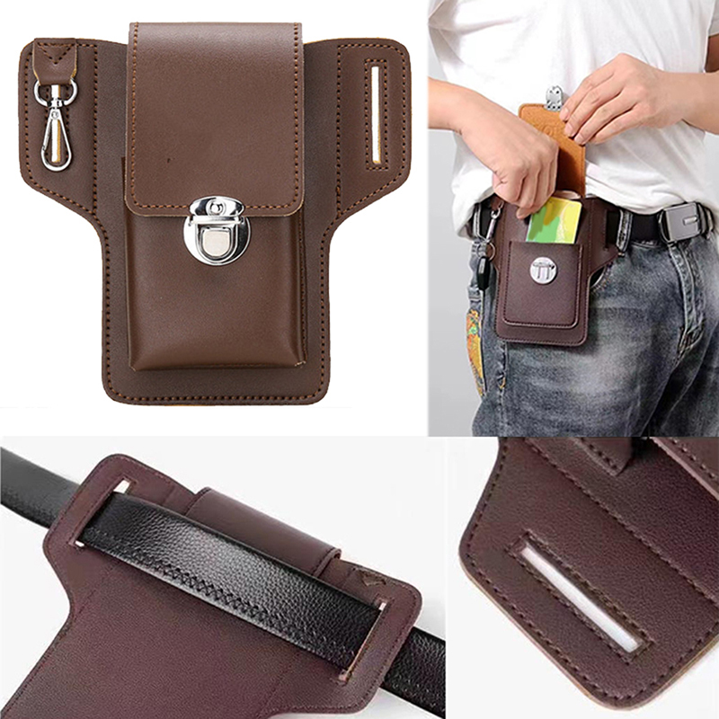 Fashion Men Multi-function PU  - Men Accessories For Travel ulasan dan harga