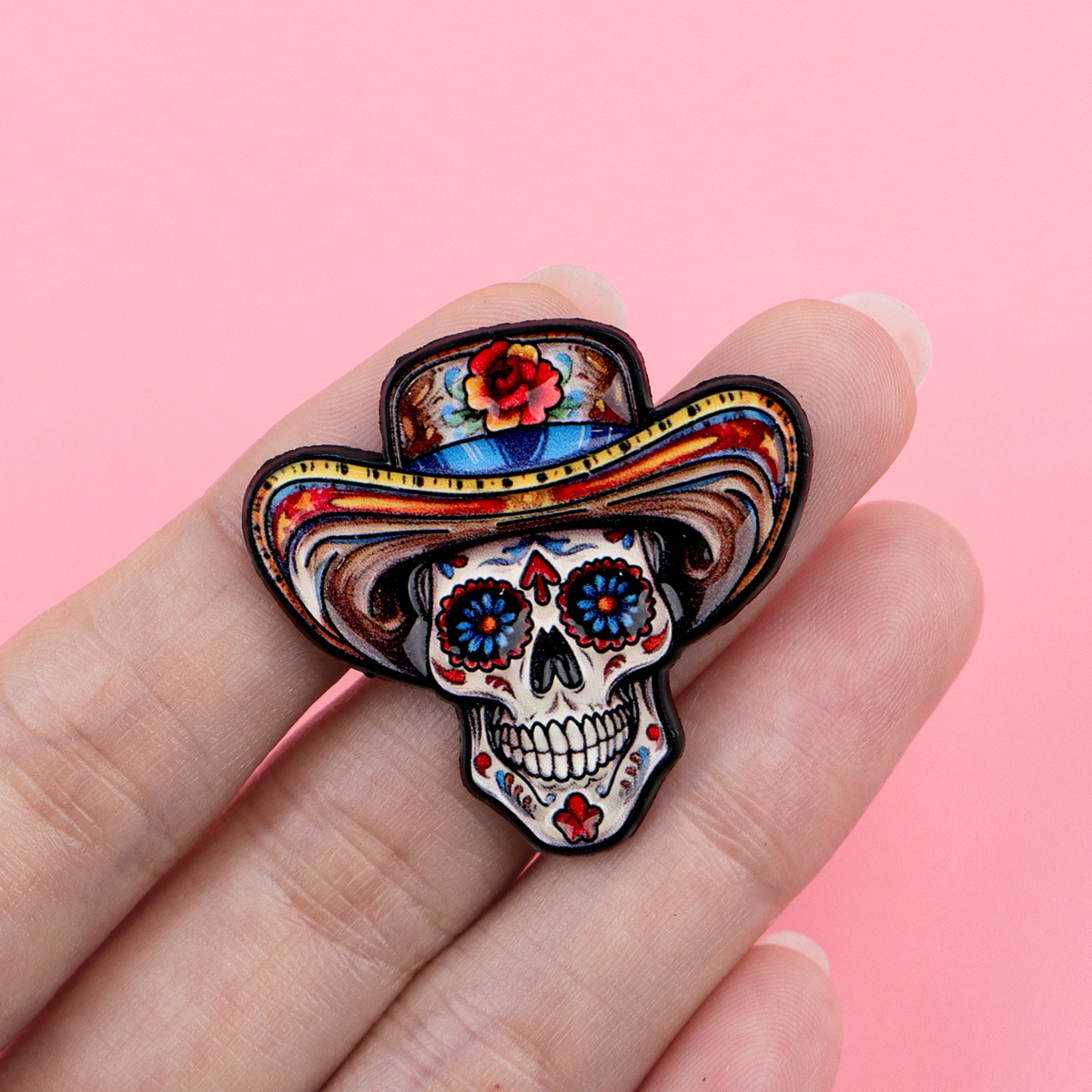 Cartoon Skull Brooch Pin Alloy - Men'S Accessories Jewelry Sale ulasan dan harga