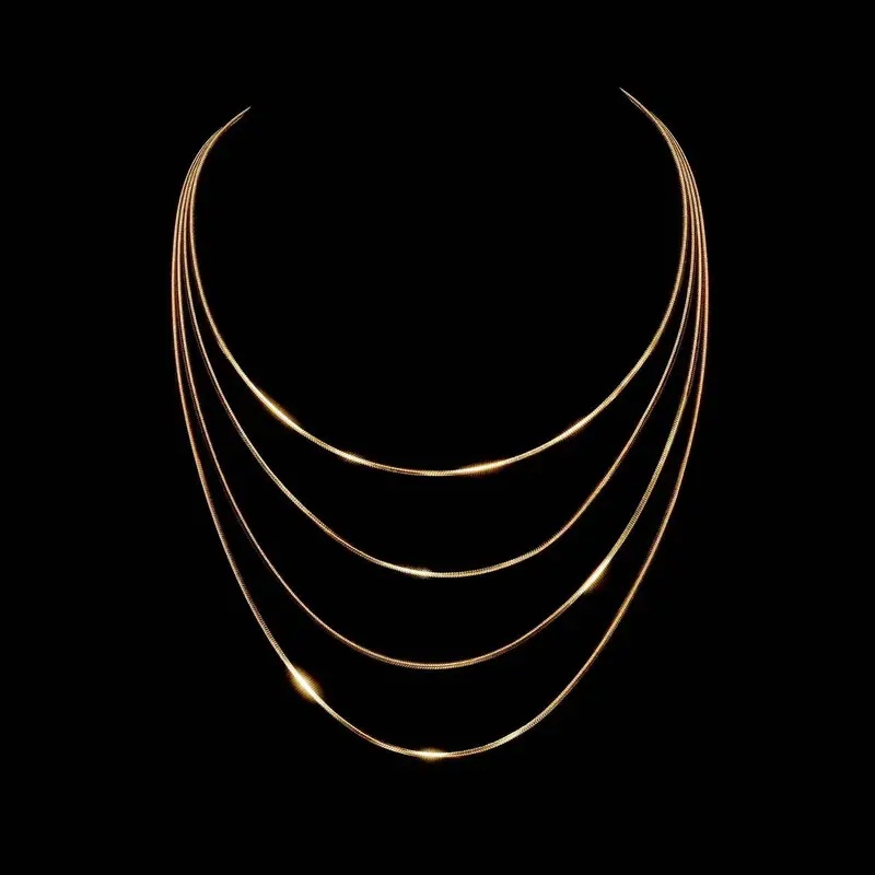 B&C 1.2mm Gold Color Stainless - Men'S Accessories Chain ulasan dan harga