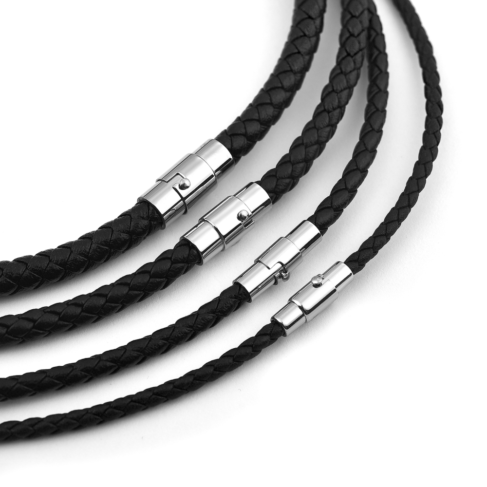 45/50/60cm Leather Necklace Wa - Men'S Accessories Chain ulasan dan harga