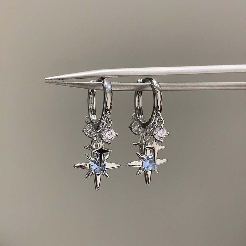 New Y2K Blue Zircon Star Tasse - Men'S Accessories Jewelry Sale ulasan dan harga
