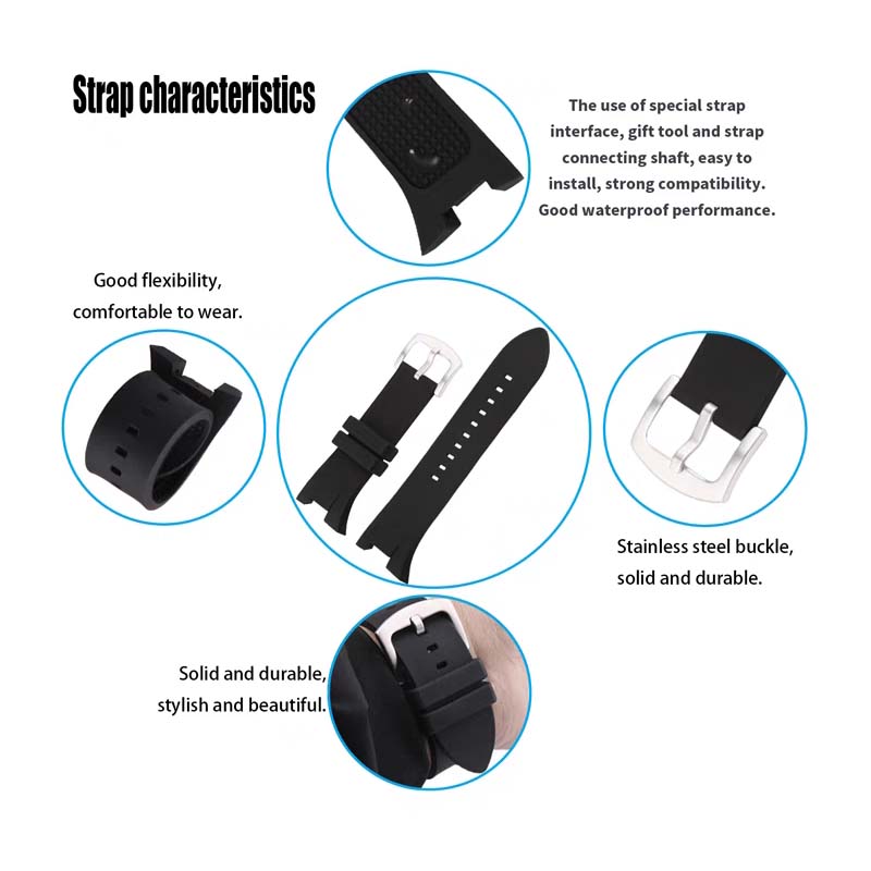 Men rubber watch band accessor - Men'S Accessories Armani ulasan dan harga